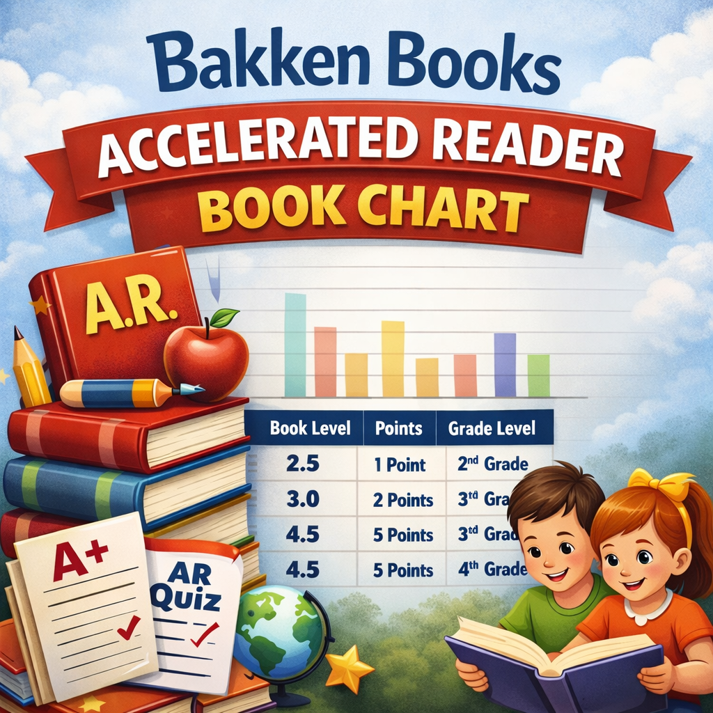 Bakken Books Accelerated Reader Approved Book Chart