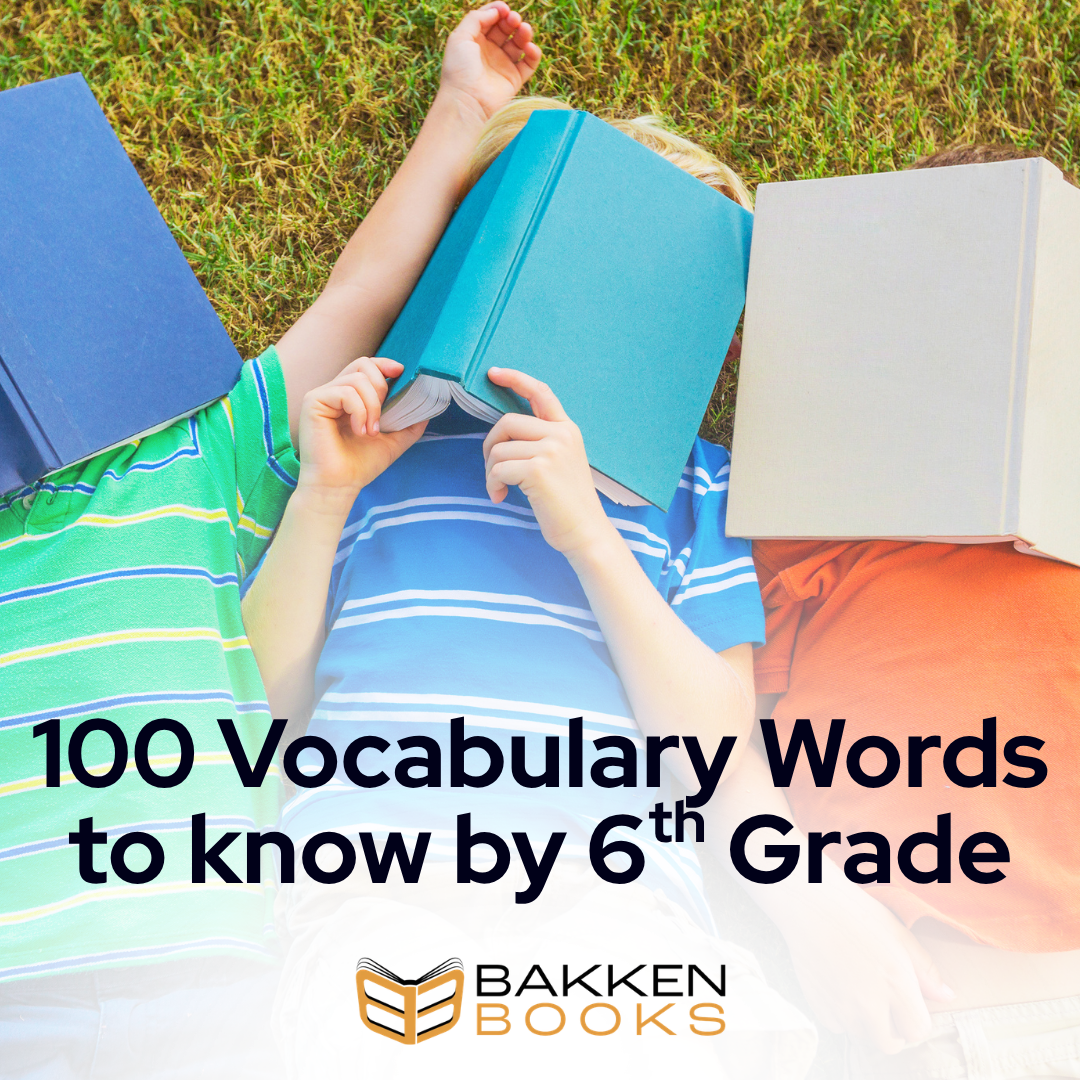 100 Words Kids Should Know Before 6th Grade