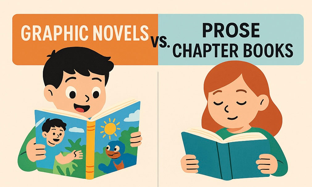 Diving Deeper: Graphic Novels vs Chapter Books for Kids 8-12