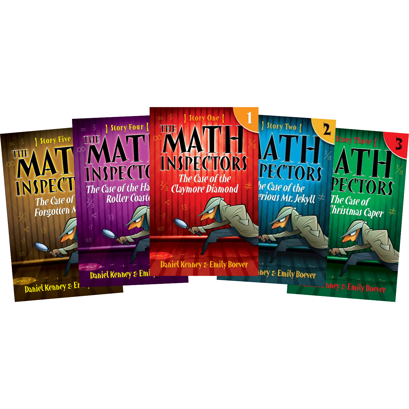 The Math Inspectors books one through five
